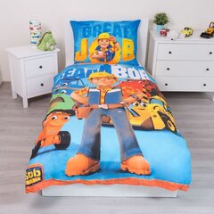 Gultas veļas komplekts Bob the Builder 140 x 200 cm + spilvendrāna 70 x 90 cm cena un informācija | Bērnu gultas veļa | 220.lv