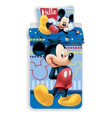 Gultas veļas komplekts Mickey 140 x 200 cm + spilvendrāna 70 x 90 cm цена и информация | Детское постельное бельё | 220.lv