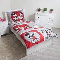 Gultas veļas komplekts Minnie & Mickey 140 x 200 cm + spilvendrāna 70 x 90 cm cena un informācija | Bērnu gultas veļa | 220.lv