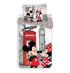 Комплект постельного белья Minnie & Mickey 140 x 200 см + наволочка 70 x 90 см цена и информация | Детское постельное бельё | 220.lv