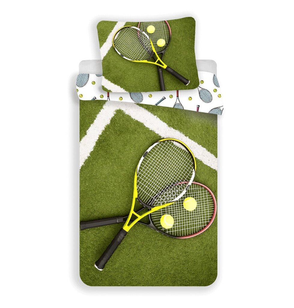 Gultas veļas komplekts Tennis 140 x 200 cm + spilvendrāna 70 x 90 cm цена и информация | Bērnu gultas veļa | 220.lv