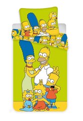 Gultas veļas komplekts Simpsons Family 140 x 200 cm + spilvendrāna 70 x 90 cm cena un informācija | Bērnu gultas veļa | 220.lv