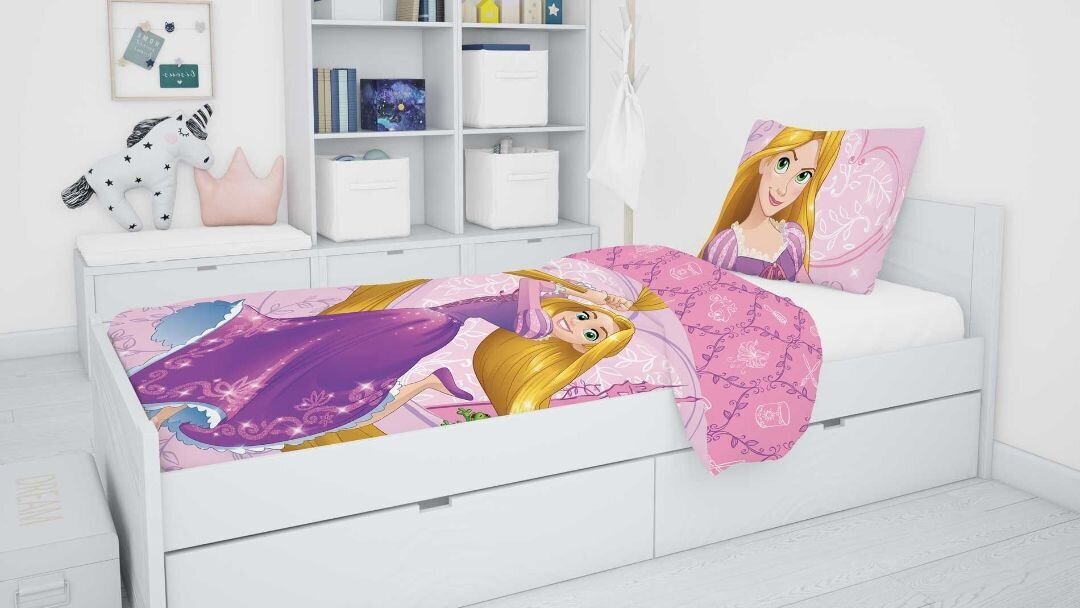 Gultas veļas komplekts Rapunzel, 140 x 200 cm + spilvendrāna 70 x 90 cm цена и информация | Bērnu gultas veļa | 220.lv