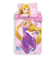 Gultas veļas komplekts Rapunzel, 140 x 200 cm + spilvendrāna 70 x 90 cm цена и информация | Детское постельное бельё | 220.lv