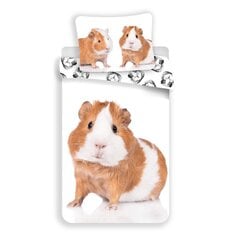 Gultas veļas komplekts Guinea pig 140 x 200 cm + spilvendrāna 70 x 90 cm цена и информация | Детское постельное бельё | 220.lv