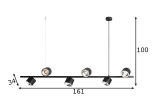 Потолочный светильник Bot цена и информация | Настенный/подвесной светильник Eye Spot 11 BL, чёрный | 220.lv