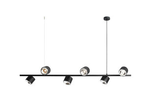 Griestu lampa Bot, melna, 6x35 W cena un informācija | Lustras | 220.lv