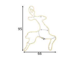Декоративный светодиодный олень цена и информация | Рождественские украшения | 220.lv