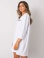 Balta kokvilnas kleita ar uzrakstu Raina 292031129 cena un informācija | Kleitas | 220.lv