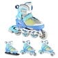 Regulējama izmēra skrituļslidas-slidas Nils Extreme 4in1 NA18192, zilas cena un informācija | Skrituļslidas | 220.lv