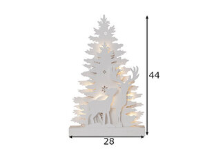 Apdare Fauna White, 10 gaismas diodes, ar akumulatoru darbināms, iekštelpās, IP20 cena un informācija | Ziemassvētku dekorācijas | 220.lv