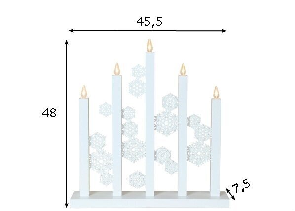 Adventes svecītes Snowfall cena un informācija | Ziemassvētku dekorācijas | 220.lv