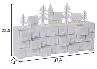 Дом Адвента Yuletid, белый цвет цена и информация | Рождественские украшения | 220.lv