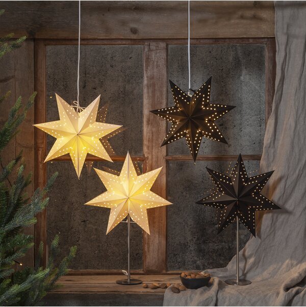 Zvaigzne Bobo, melnā krāsā cena un informācija | Ziemassvētku dekorācijas | 220.lv