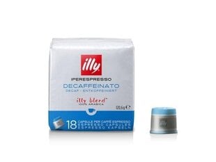 Kafijas kapsulas Illy IperEspresso, bezkofeīna, 18 gab cena un informācija | Kafija, kakao | 220.lv