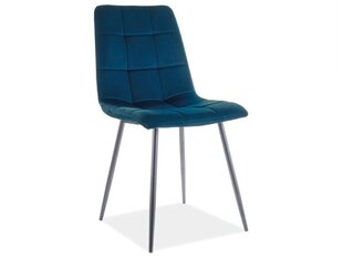 4-u krēslu komplekts Signal Meble Mila, tumši zils cena un informācija | Virtuves un ēdamistabas krēsli | 220.lv
