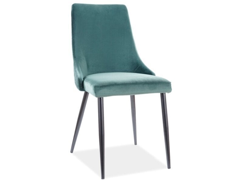 2-u krēslu komplekts Signal Meble Piano B, tumši zaļš cena un informācija | Virtuves un ēdamistabas krēsli | 220.lv