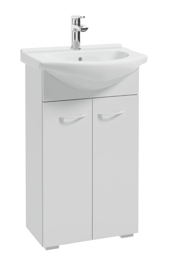 Apakšējais vannas istabas skapītis ar izlietni Defra PIK D50 095-D-05003+1120, balts cena un informācija | Vannas istabas skapīši | 220.lv