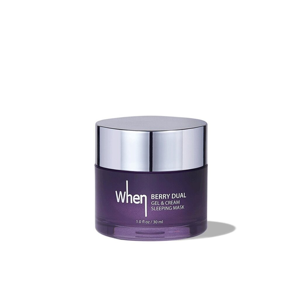 When Berry Dual gels & krēms Nakts maska 30 ml cena un informācija | Sejas maskas, acu maskas | 220.lv