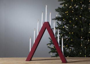 Адвент свеча Jazz красная, 9LED, блок питания, IP20 цена и информация | Рождественское украшение CA1029 | 220.lv