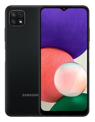 Samsung Galaxy A22 5G, 128 GB, Dual SIM, Black цена и информация | Мобильные телефоны | 220.lv