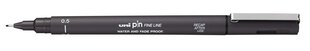 Маркер UNI PIN-200 0.5mm Dark grey цена и информация | Письменные принадлежности | 220.lv