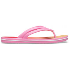 Iešļūcenes sievietēm, Crocs™ Crocband Ombre Flip Women's 135404, rozā cena un informācija | Iešļūcenes, čības sievietēm | 220.lv