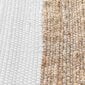 Džutas paklājs Sagane, dabiskas krāsas/balts, 50 x 80 cm cena un informācija | Paklāji | 220.lv