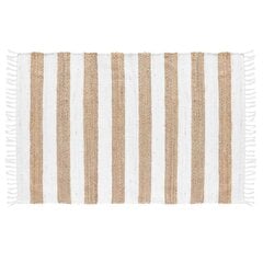 Džutas paklājs Sagane, dabiskas krāsas/balts, 120 x 170 cm cena un informācija | Paklāji | 220.lv