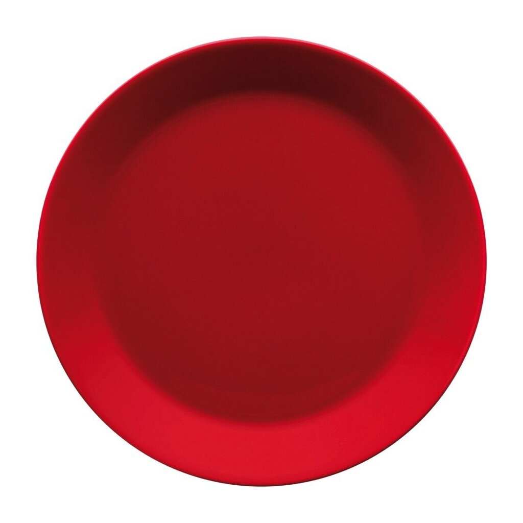 Teema šķīvis 17cm, sarkans цена и информация | Trauki, šķīvji, pusdienu servīzes | 220.lv