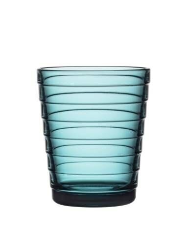 Iittala Aino Aalto glāze 22cl jūras zila 2gab. cena un informācija | Glāzes, krūzes, karafes | 220.lv