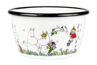 Эмалированная миска Moomin цвета Happy Family 3Dl цена и информация | Посуда, тарелки, обеденные сервизы | 220.lv
