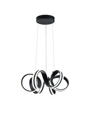 Piekaramā LED lampa Carrera, 55 cm, matēti melna/balta, satur 40 W, 3500 lm spuldzes, aptumšojama 920019509 цена и информация | Люстры | 220.lv