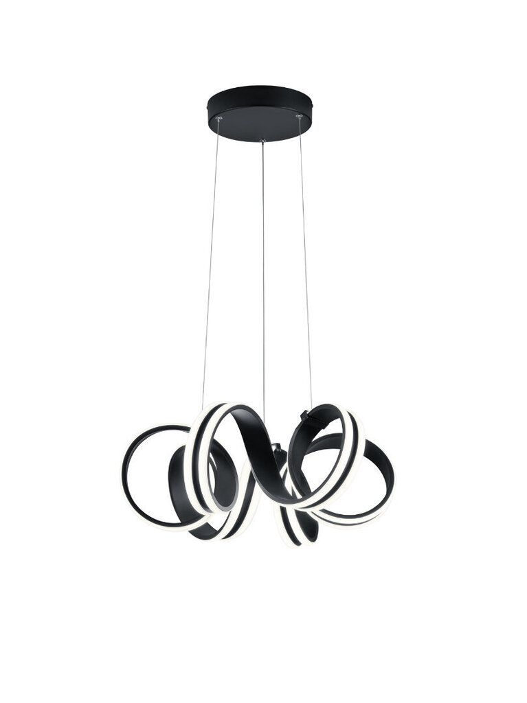 Piekaramā LED lampa Carrera, 55 cm, matēti melna/balta, satur 40 W, 3500 lm spuldzes, aptumšojama 920019509 cena un informācija | Piekaramās lampas | 220.lv