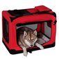 Lolojumdzīvnieka transportēšanas soma XL, 82 x 58 x 58 cm, sarkana cena un informācija | Transportēšanas būri, somas | 220.lv