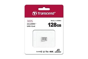 Transcend TS128GUSD300S-A cena un informācija | Atmiņas kartes mobilajiem telefoniem | 220.lv