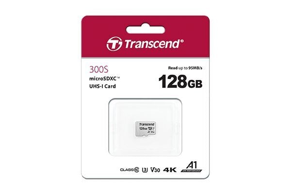 Transcend TS128GUSD300S-A цена и информация | Atmiņas kartes mobilajiem telefoniem | 220.lv