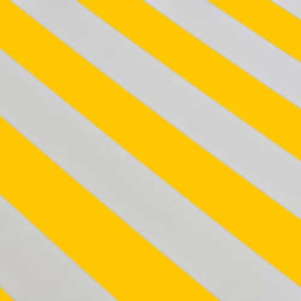 vidaXL markīze, manuāli regulējama, 600 cm, dzeltena/balta цена и информация | Saulessargi, markīzes un statīvi | 220.lv