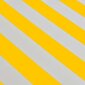 vidaXL markīze, manuāli regulējama, 600 cm, dzeltena/balta cena un informācija | Saulessargi, markīzes un statīvi | 220.lv