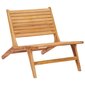 vidaXL dārza krēsls ar kāju balstu, masīvs tīkkoks cena un informācija | Dārza krēsli | 220.lv