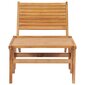 vidaXL dārza krēsls ar kāju balstu, masīvs tīkkoks cena un informācija | Dārza krēsli | 220.lv
