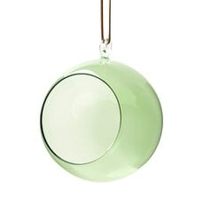 Muurla Dekoratīvā bumba/sveces trauks zaļš 12 cm cena un informācija | Interjera priekšmeti | 220.lv