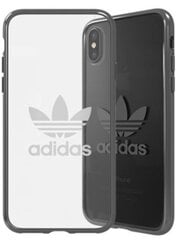 Adidas Clear Case silikona apvalks priekš Apple iPhone X / XS Caurspīdīgs - Melns (EU Blister) цена и информация | Чехлы для телефонов | 220.lv