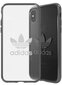 Adidas Clear Case silikona apvalks priekš Apple iPhone X / XS Caurspīdīgs - Melns (EU Blister) цена и информация | Telefonu vāciņi, maciņi | 220.lv