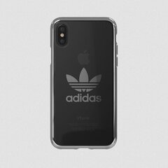 Adidas Clear Case Силиконовый чехол для Apple iPhone X / XS Прозрачный - Серебрянный (EU Blister) цена и информация | Чехлы для телефонов | 220.lv