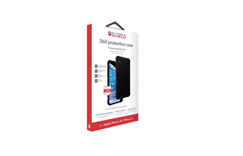 ZAGG Invisibleshield 360 protection Iphone Xs/Iphone X melns cena un informācija | Telefonu vāciņi, maciņi | 220.lv