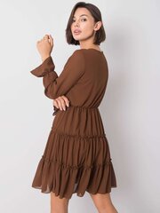 Платье для женщин Yana, коричневое цена и информация | Платья | 220.lv