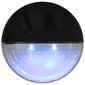 vidaXL āra solārās sienas lampas, 24 gab., LED, apaļas, melnas цена и информация | Āra apgaismojums | 220.lv