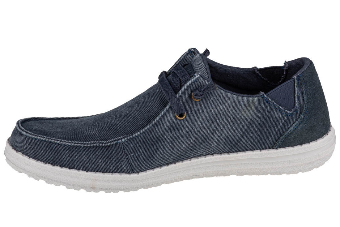 Brīvā laika apavi vīriešiem Skechers Melson-Raymon 66387-BLU, zili cena un informācija | Sporta apavi vīriešiem | 220.lv