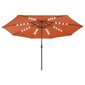 Āra lietussargs ar LED un metāla stabu, terakota, 400 cm cena un informācija | Saulessargi, markīzes un statīvi | 220.lv